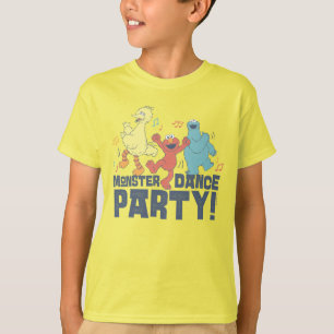 Camiseta Rua Sésamo   Monster Dance Party