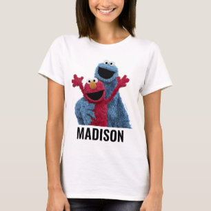 Camiseta Rua Sésamo Monstro Elmo & Cookie