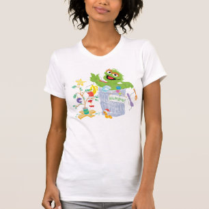 Camiseta Rua Sésamo Oscar - Árvore de Natal