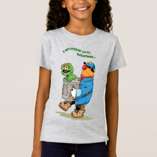 Camiseta Rua Sésamo Oscar e Bruno o Lixo