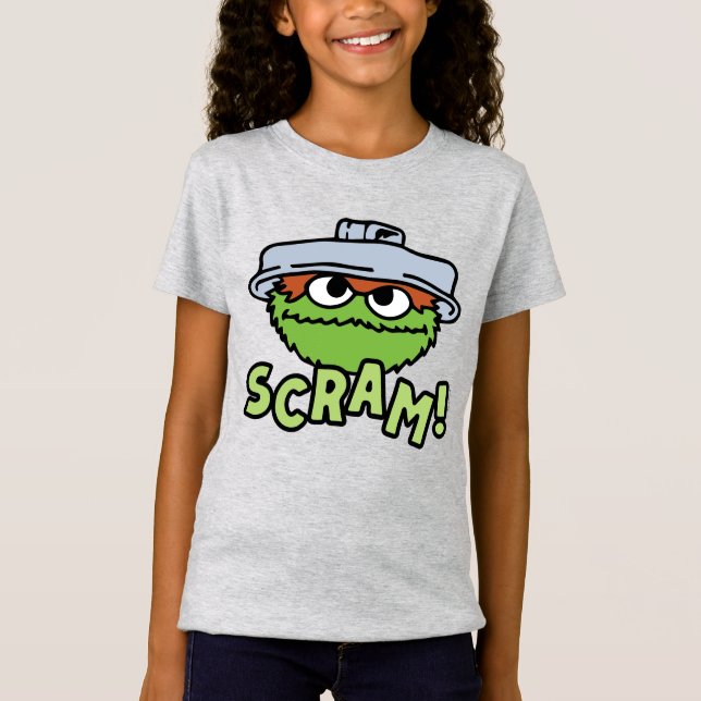 Camiseta Rua Sésamo | Oscar, o Grouch Scram! (Frente)