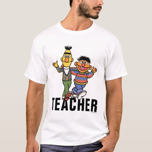 Camiseta Rua Sésamo | Professor Bert & Ernie (Frente)