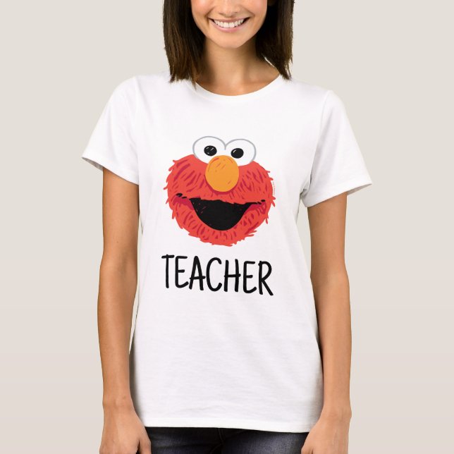 Camiseta Rua Sésamo | Professor Elmo Face (Frente)