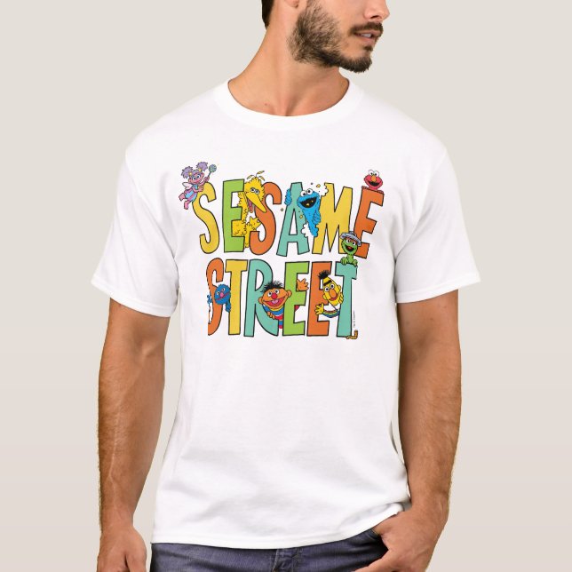 Camiseta Rua Sésamo | Sesame Street Tipo Pals (Frente)