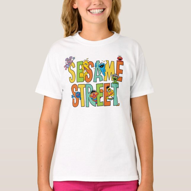 Camiseta Rua Sésamo | Sesame Street Tipo Pals (Frente)