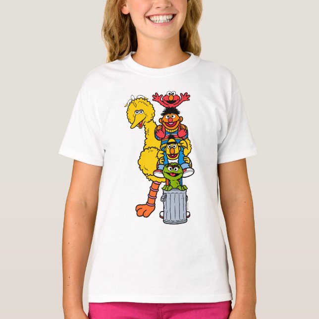 Camiseta Rua Sésamo | Sésamo Street Pals Pose (Frente)