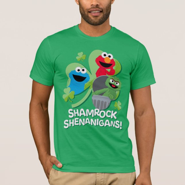 Camiseta Rua Sésamo | Shamrock Shenanigans! (Frente)