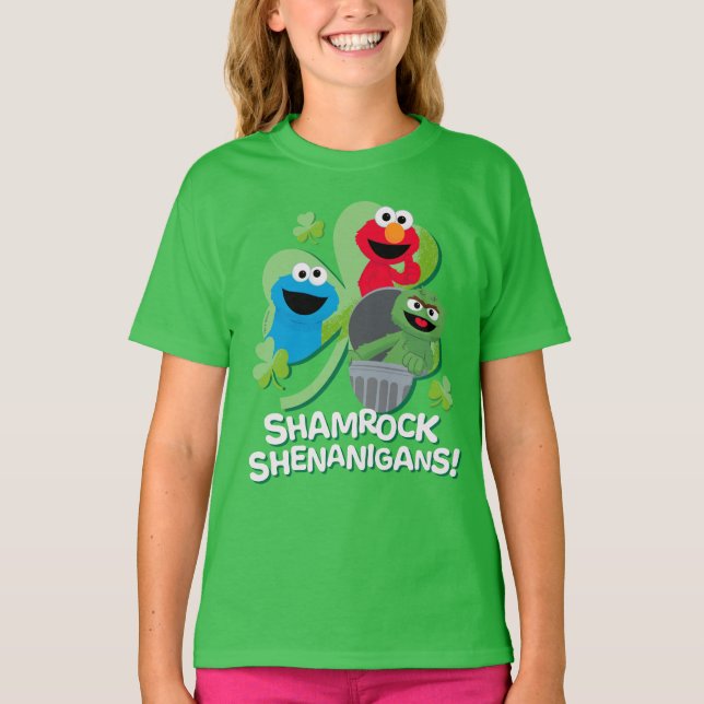 Camiseta Rua Sésamo | Shamrock Shenanigans! (Frente)