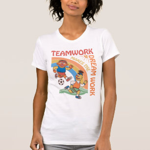 Camiseta Rua Sésamo Trabalho em equipe Ernie & Bert