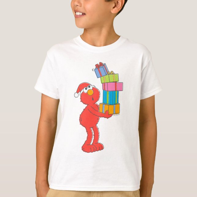 Camiseta Rua Sésamo | Vintage Elmo e Presentes (Frente)