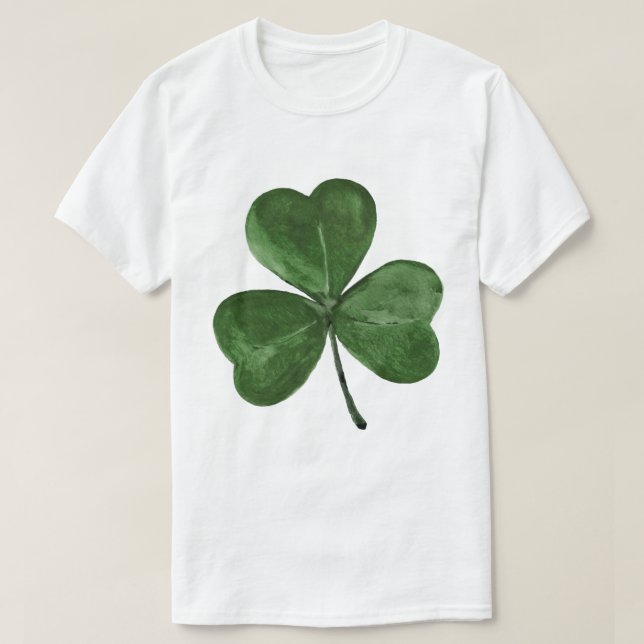 Camiseta Rua, Shamrock do Dia de Patrick (Frente do Design)