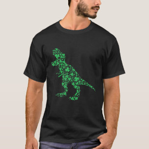 Camiseta Rua, Shamrock do dia de Patrick T Rex Tyrannosauru