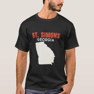 Camiseta Rua Simons Georgia Estado EUA Estado América Viage