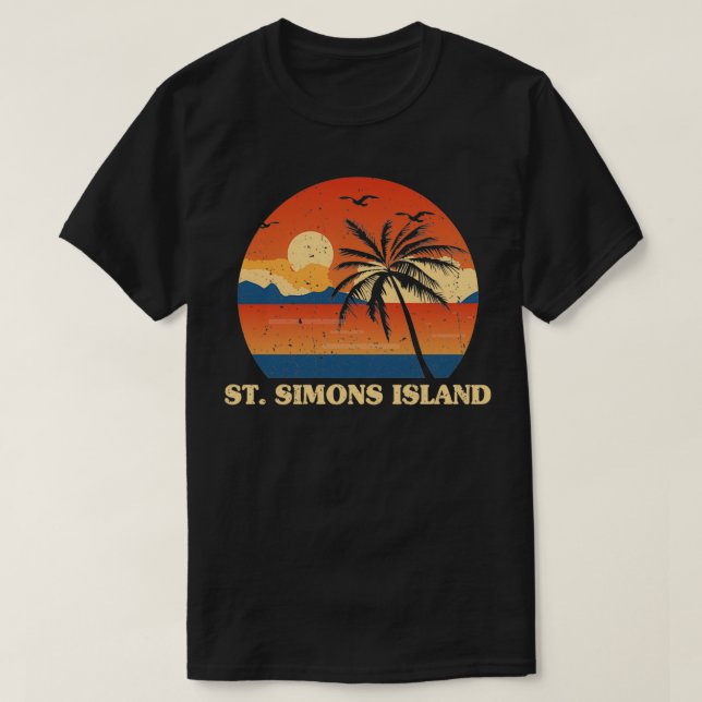 Camiseta Rua Simons Island Georgia GA Summer Ruas (Frente do Design)