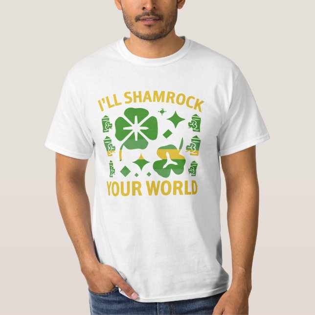Camiseta Rua, T-Shirt Engraçado do Dia de Patrick (Frente)