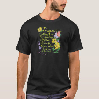 Camiseta Rua Teresa de Ávila Cotação Bonita Oração Católica