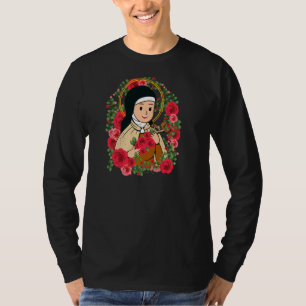 Camiseta Rua Terese De Lisieux Crianças Pequenas Rosa