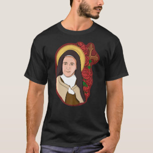 Camiseta Rua Terese De Lisieux Crianças Pequenas Rosa