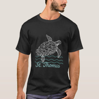 Camiseta Rua Thomas Caribe Island Sea Turtle