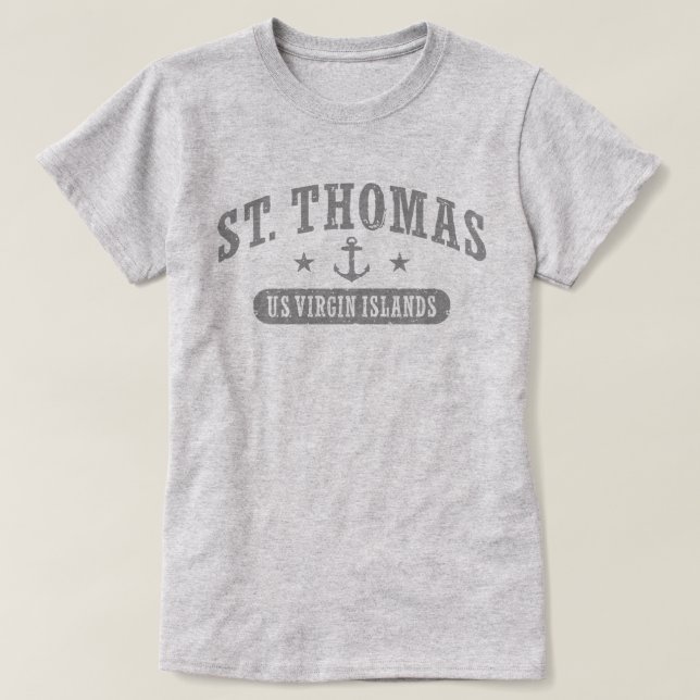 Camiseta Rua Thomas Ilhas Virgens Americanas (Frente do Design)