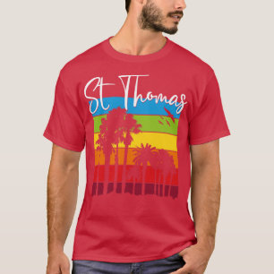 Camiseta Rua Thomas Lover Rainbow Palm Trees Vacina Souven