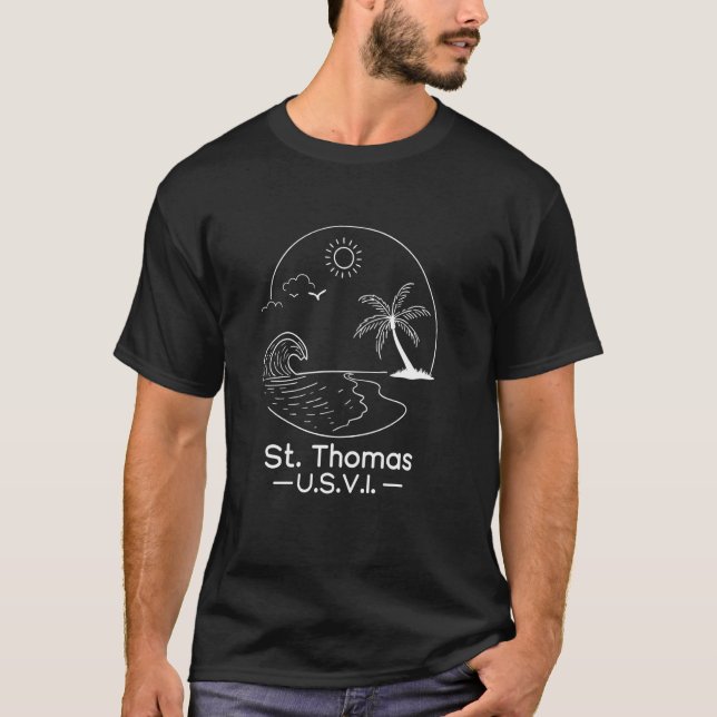 Camiseta Rua Thomas U.S.V.I. Virgem Americana Souvenir Vaca (Frente)