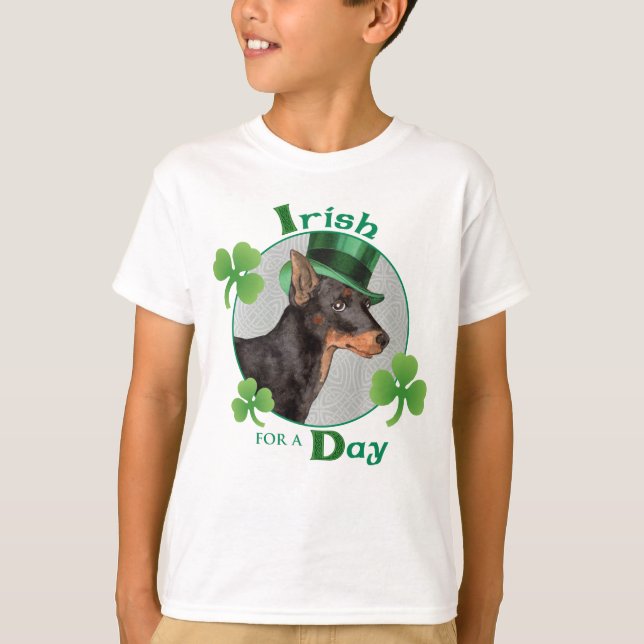 Camiseta Rua, Toy Manchester Terrier do dia de Patrick (Frente)