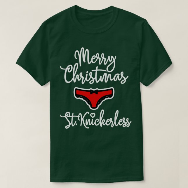 Camiseta Rua travessa lingerie de Natal sexy e sem graça (Frente do Design)