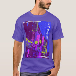 Camiseta rua vaporwave japonês 80s 90s estilo retrô 1055