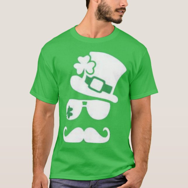 Camiseta Rua Verde do Dia de Patrick Leprechaun Lucky Shamr (Frente)