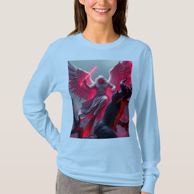 Camiseta Rua vibrante Michael Archangel Long Sleeve Womens  (Frente)