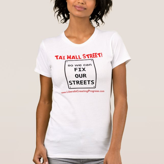 Camiseta Rua Wall Fiscal para que possamos consertar nossas (Frente)