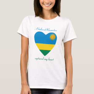Camiseta Ruanda Flag Sweetheart T-Shirt