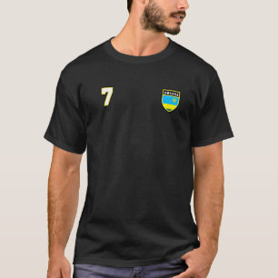 Camiseta Ruanda Número 7 Pavilhão de Futebol Sete Ruanda