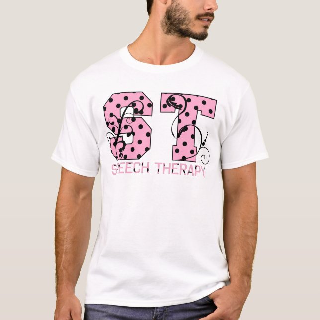 Camiseta ruas, bolinhas cor-de-rosa e preto (Frente)