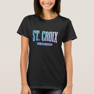 Camiseta Ruas. Croix Ilhas Virgens dos EUA USVI Pride Souve