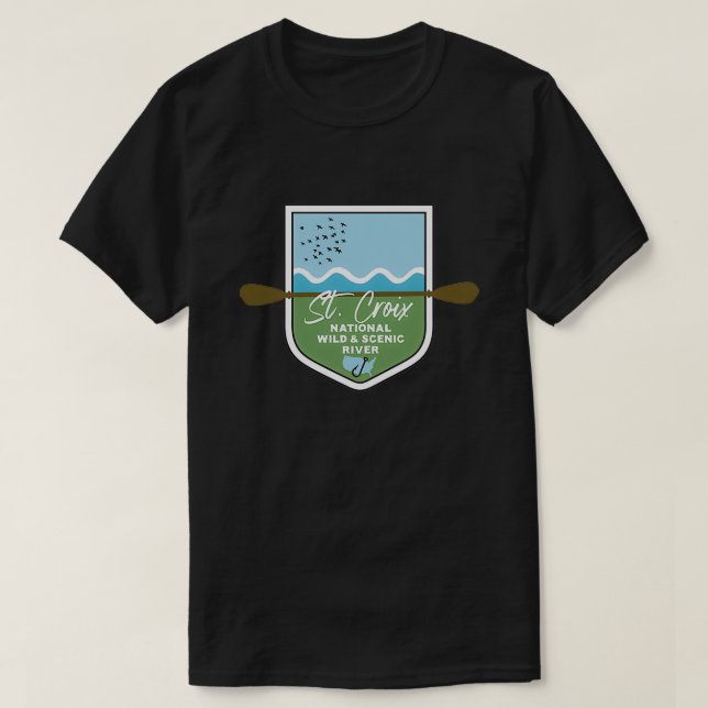 Camiseta Ruas Croix National Wild and Scenic River Minnesot (Frente do Design)