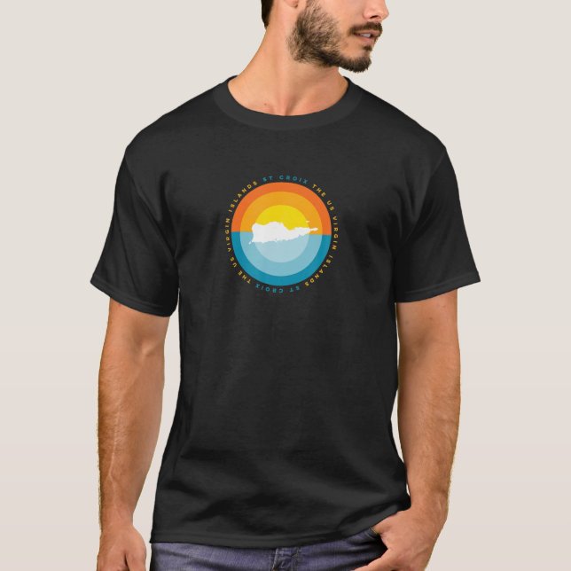 Camiseta Ruas. Croix USVI Sunset Graphic (Frente)