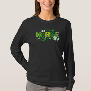Camiseta Ruas de Enfermeira viagem. Dia de Patricks Amor St