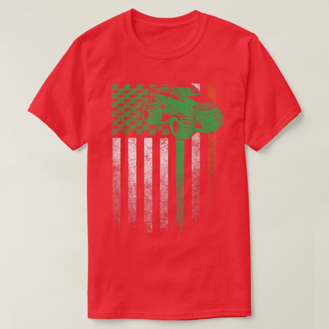 Camiseta Ruas de presentes de caminhões monstros (Frente do Design)