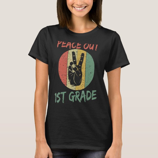 Camiseta Ruas De Professores Da Classe Peace Out 1rua Fim D (Frente)