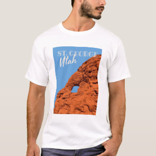 Camiseta ruas de viagens vintage, formações rochosas de G