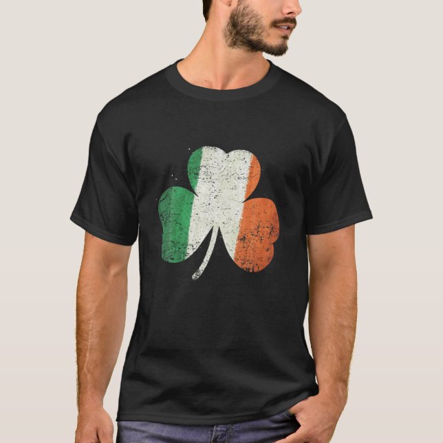 Camiseta Ruas engraçadas. Dia de Patrick Irlanda Shamrock F (Frente)