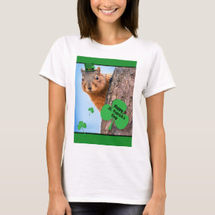 Camiseta Ruas felizes, o Esquilo do Dia de Patrick no Humor