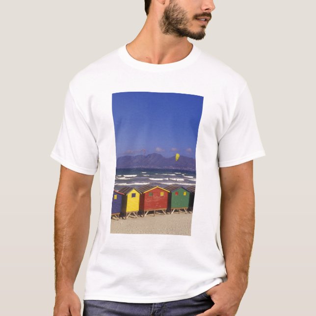 Camiseta Ruas, James Bay Bathing Boxes, perto de Capetown,  (Frente)