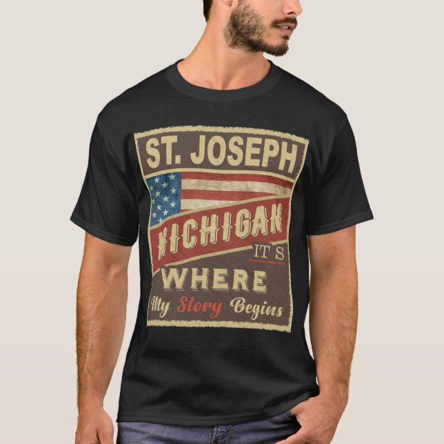 Camiseta RUAS. JOSEPH, MI É onde minha história começa (Frente)