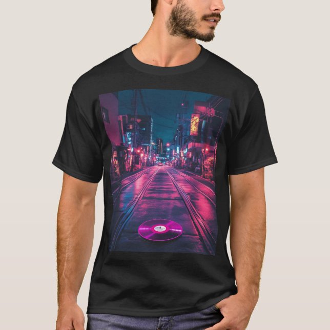 Camiseta Ruas Lo-Fi de Tóquio (Frente)