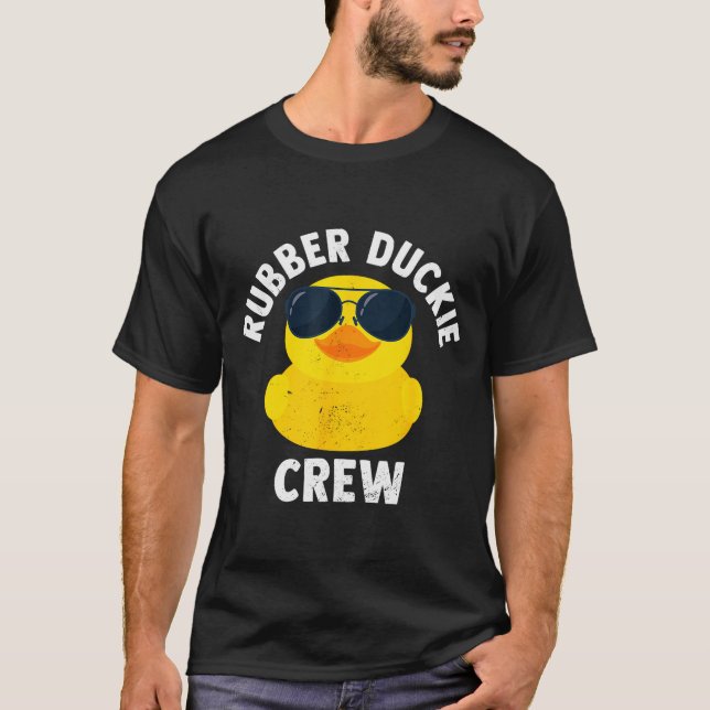 Camiseta Rubber Duckie Crew Funny Rubber Duck  (Frente)