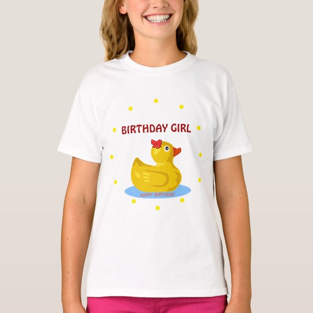 Camiseta Rubber Ducky "Birthday Girl" (Frente)