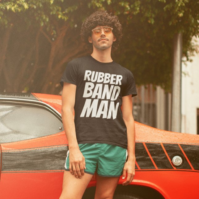 Camiseta RUBBERBAND MAN MEN'S 1970s T-Shirts Tees (Criador carregado)